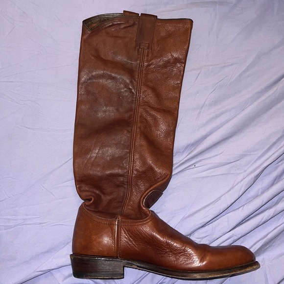 Vintage Frye Boots Slouchy Riding Pull On - MADE IN USA Y2K - Picture 3 of 9